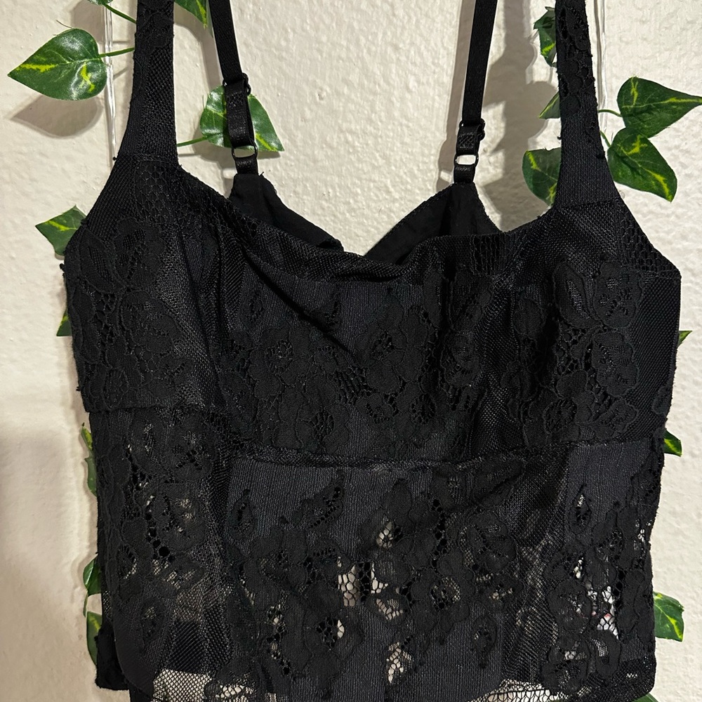 Edikted Black Lace Sleeveless Top